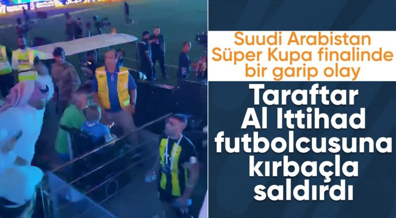 1712880532 Al Ittihad Super Kupayi kaybetti Futbolcuya taraftardan kirbacli saldiri