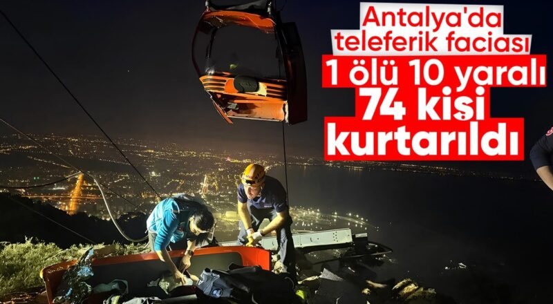 1712975840 Antalyada teleferik kazasi 1 olu 10 yarali