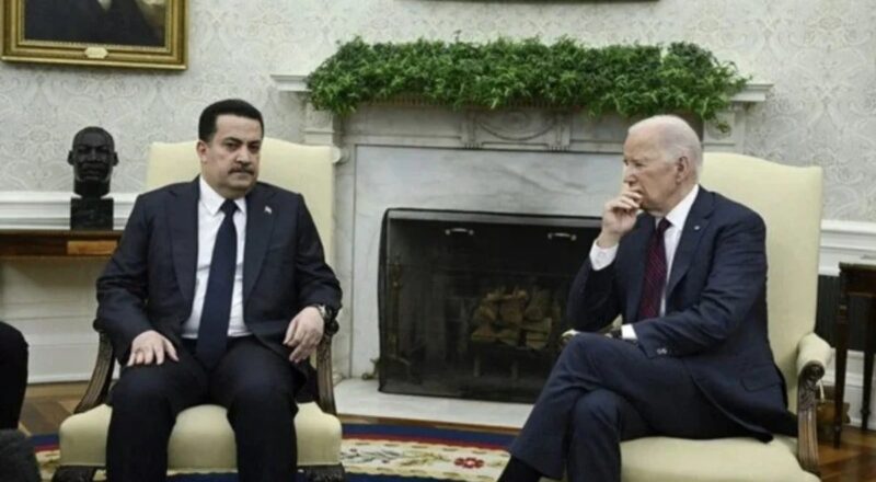 1713211695 Irak Basbakani konustu Joe Biden saatiyle oynadi