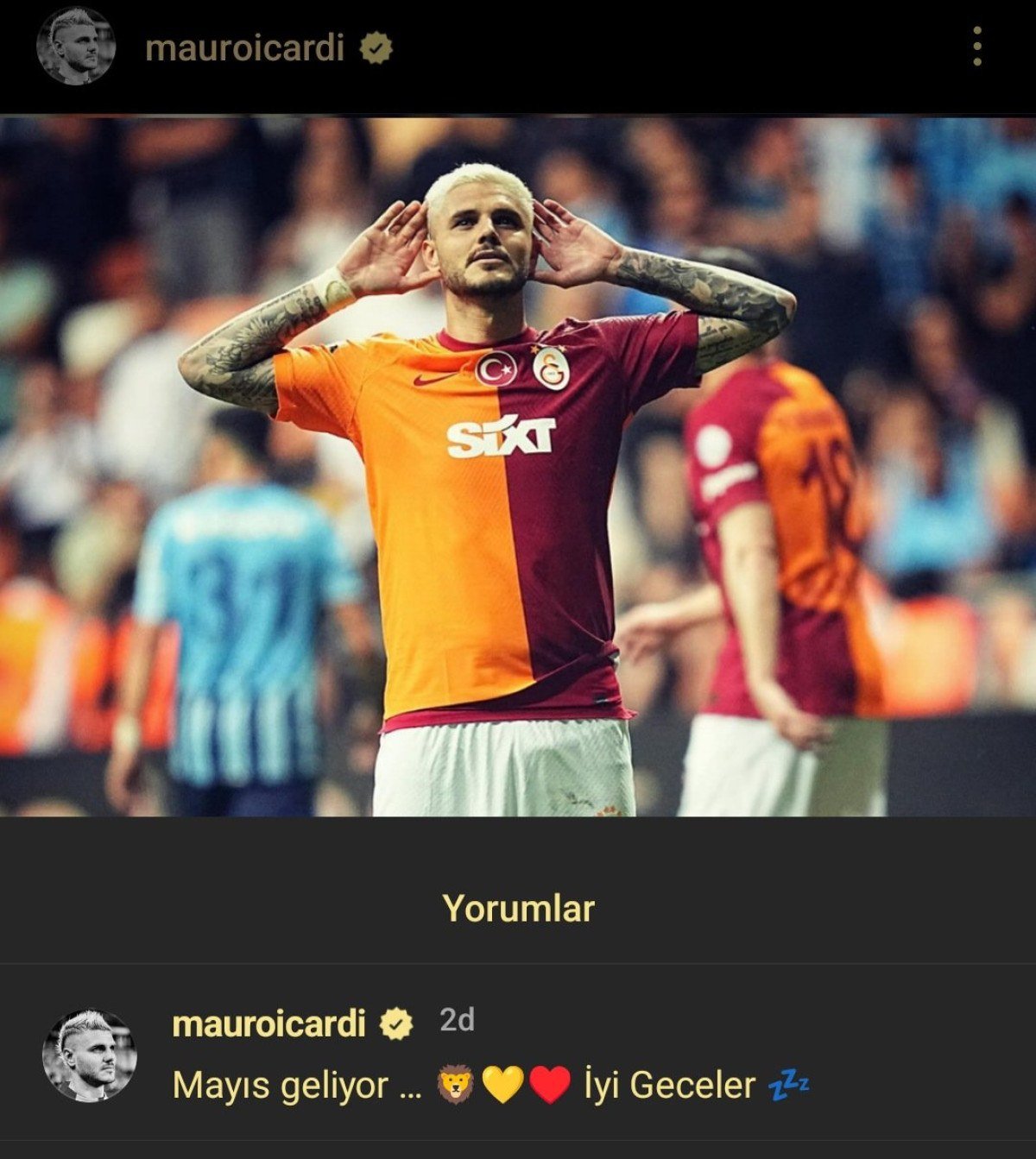 1714358807 843 Mauro Icardi krallikta zirveye yerlesti mac sonu mesaj gonderdi